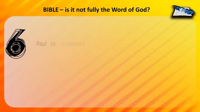 M0039 BIBLE – is it not fully the Word of God? смотреть онлайн