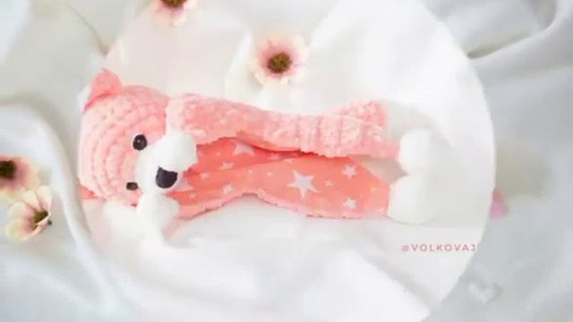 Игрушка для сна крючком. Лис - лисёнок