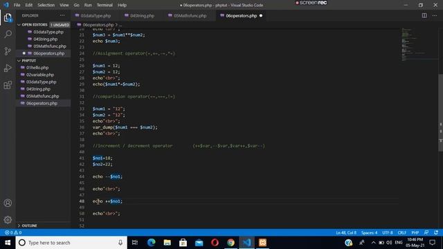 Increment Decrement Operator in PHP || HINDI смотреть онлайн