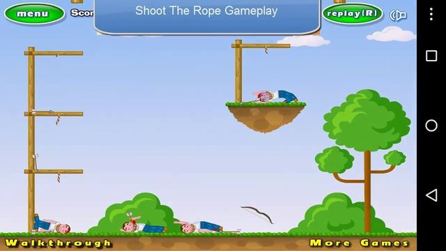 Shoot The Rope - Crazy Strategy Android Game смотреть онлайн