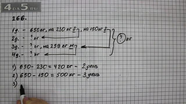 Упражнение 266. Математика 5 класс Виленкин Н.Я. смотреть онлайн