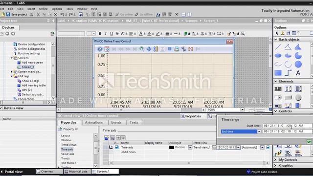 Lab_6 WinCC Professional TIA Portal. Настройка и отображение исторических данных смотреть онлайн