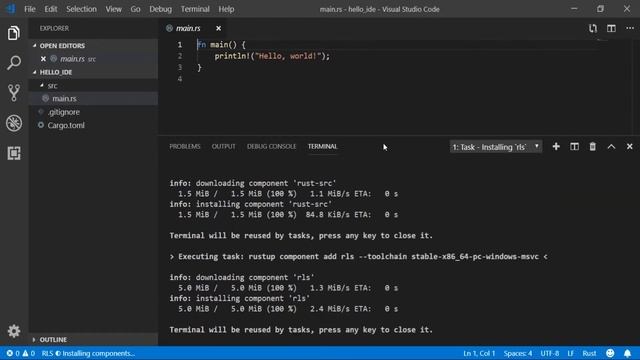 4. Редактор исходного кода VS Code - Rust язык программирования ? смотреть онлайн