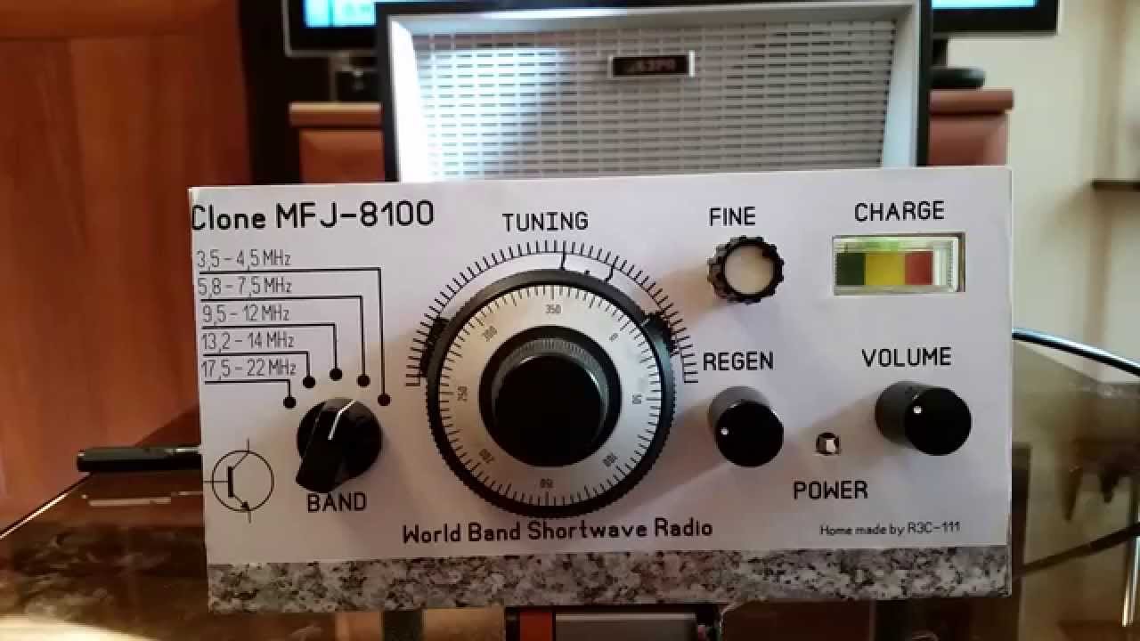 Clone MFJ-8100 (могиканин, регенеративный приемник) прием любительских SSB станций смотреть онлайн