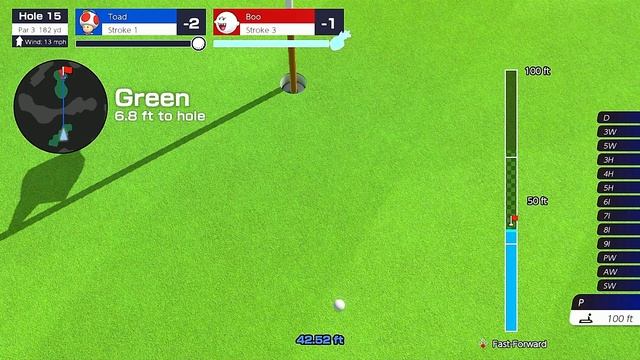 Mario Golf Super Rush Toad vs Boo in Ridgerock Lake смотреть онлайн