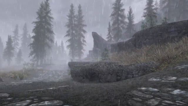 Relaxing Skyrim Walk Solitude To Morthal смотреть онлайн