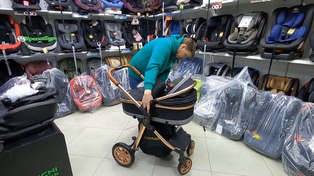 ??? Коляска Lux Mom HGV9 трансформер??? смотреть онлайн
