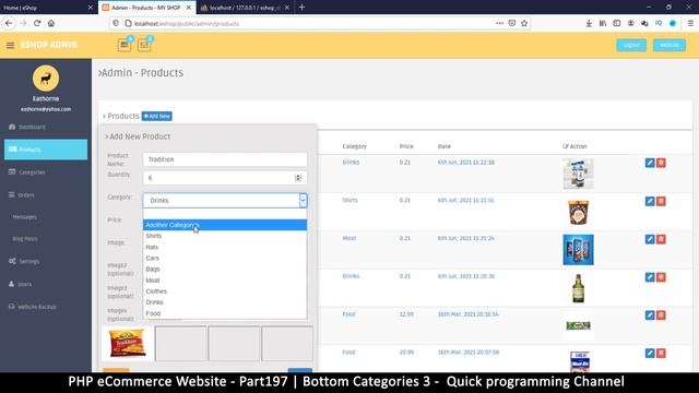 #197 PHP Ecommerce website development | Bottom categories 3 | MVC OOP - Quick programming смотреть онлайн