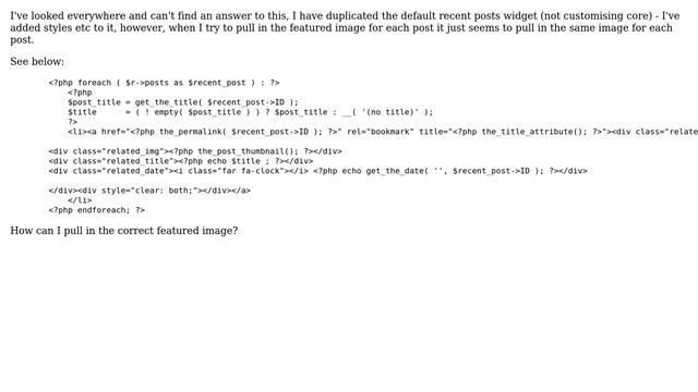 Wordpress: Pulling in featured image into default recent posts widget смотреть онлайн