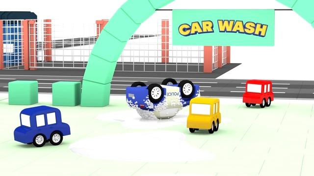 Видео Веселая школа. Профессия Полицейский с машинками смотреть онлайн