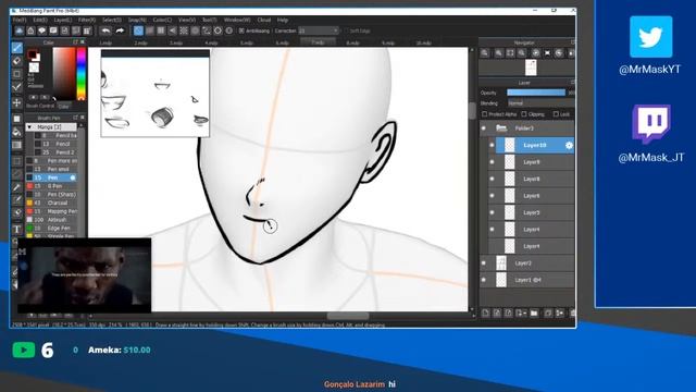 Drawing manga in the middle of night. смотреть онлайн
