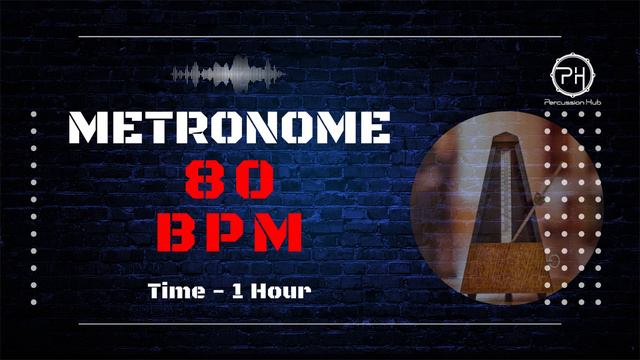 80 BPM Metronome | 1 Hour смотреть онлайн