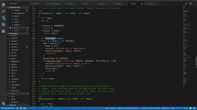 XV6 Memory Management | Part 3 | Memory Assignment and Grow смотреть онлайн