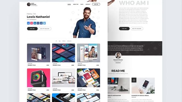 Photoshop CS6 Free Download – Portfolio Template for Designers смотреть онлайн