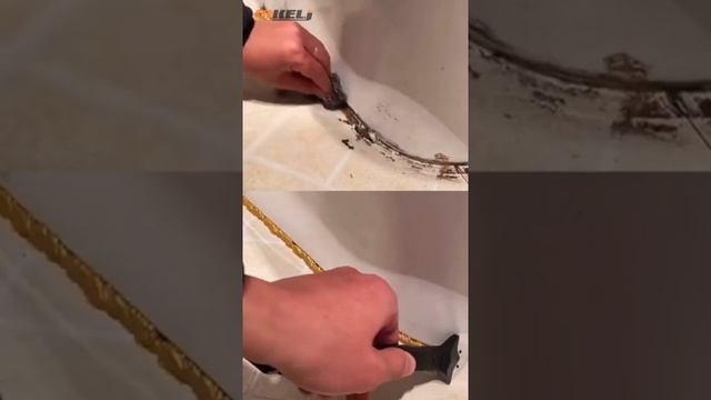 ONKEL.J Silicone Caulking Tools, 3 In 1 Sealant Finishing Tool Grout Remove Scraper