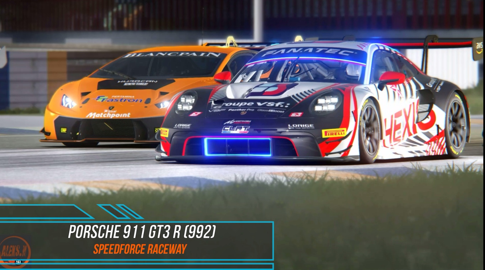 Porcshe 911 GT3 R (992) - SpeedForce Raceway/ Assetto Corsa. смотреть онлайн