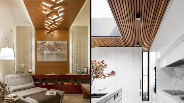 Wood Ceiling Design Ideas. Wooden Ceiling Inspiration and Lightning. смотреть онлайн