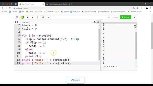 Python Day 28: Simulating Coins and Dice Probability смотреть онлайн