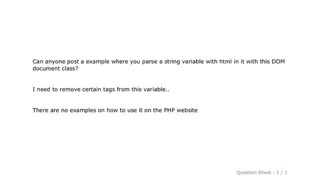 HTML : How to use php DOM document? смотреть онлайн