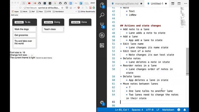 Code the Dream - React Class - Kanban app breakdown смотреть онлайн