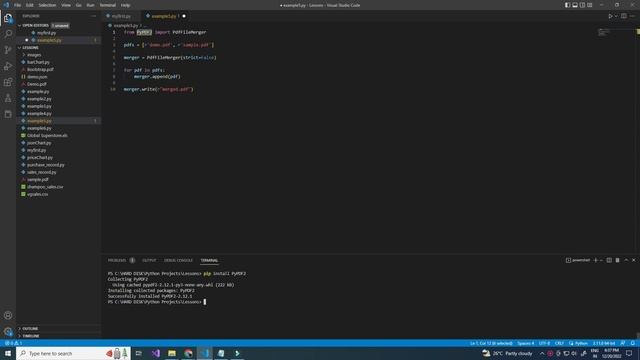 How to merge pdf files in python? смотреть онлайн