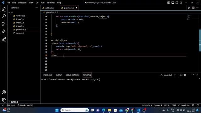 #5 - Promises in JavaScript | Promises in JS | JavaScript Promises #javascript #coding смотреть онлайн