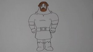 Как нарисовать БОГАТЫРЯ рисунки для детей/420/How to draw a HERO drawings for children