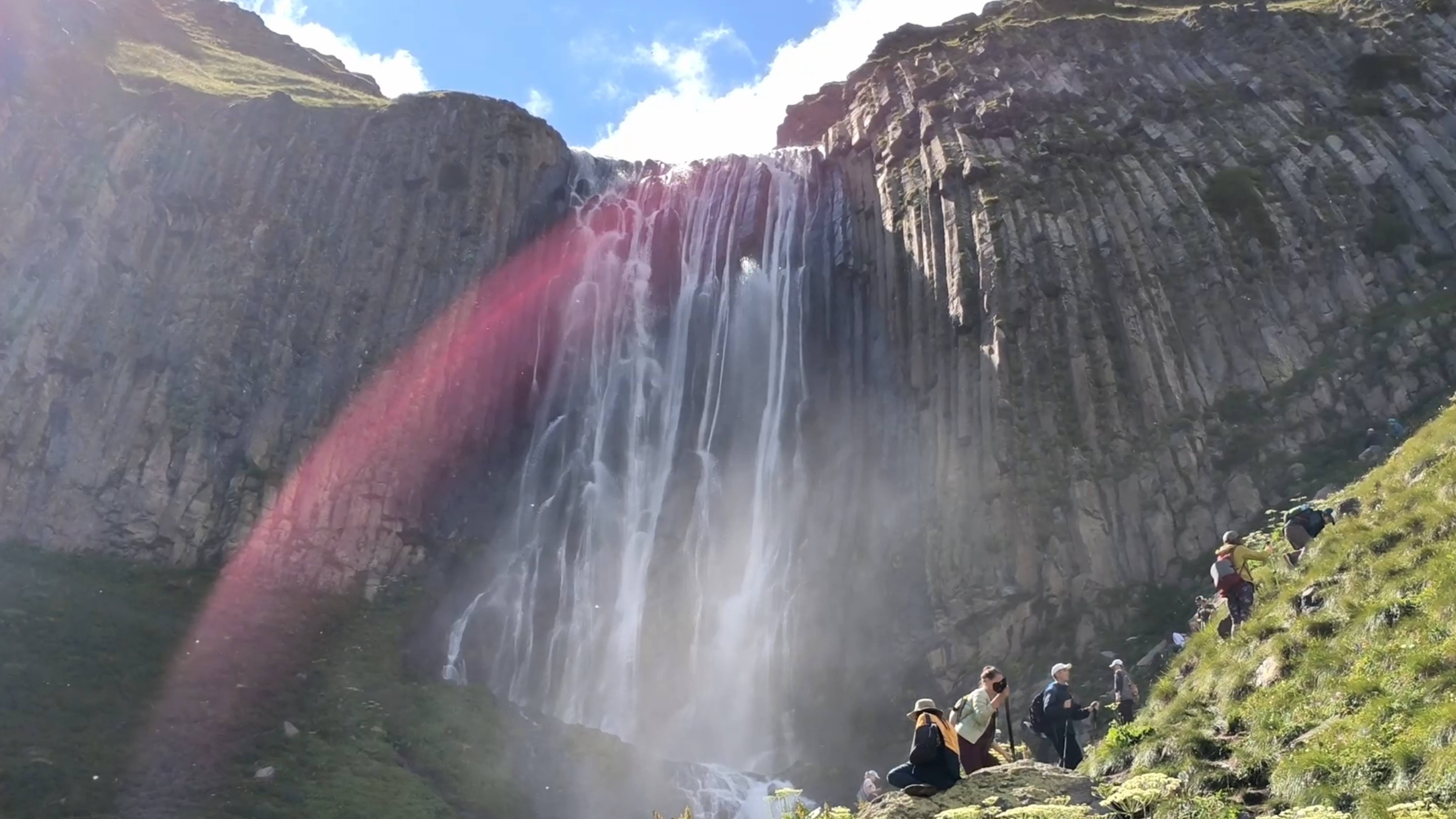 Эльбрус, водопад Терскол.