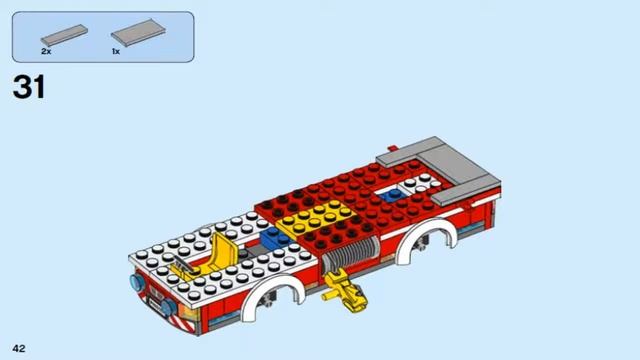 LEGO City 2016 FIRE LADDER TRUCK 60107 - Лего Сити Пожарный автомобиль с лестницей смотреть онлайн