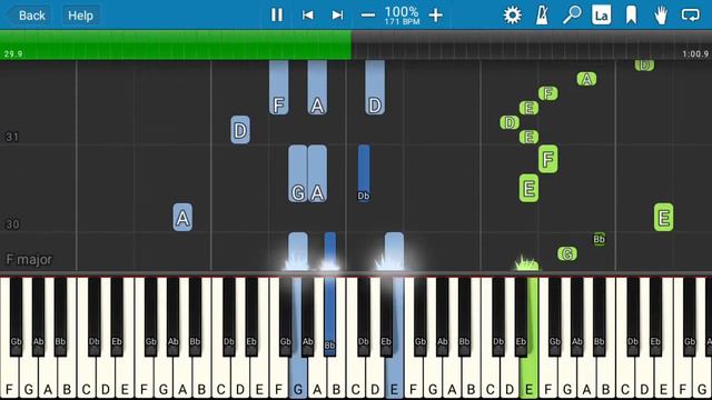 Dark Eyes - Yevhen Hrebinka - Synthesia Piano Tutorial смотреть онлайн