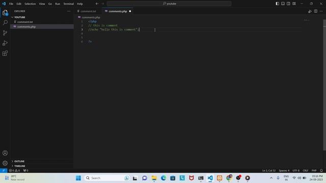 PHP Comments || Single Line Comment in PHP || Multi Line Comment in PHP || PHP Tutorial in Hindi смотреть онлайн