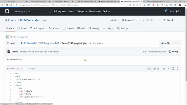 PHP Esenciales: 11 El Comando echo Nos Permite Imprimir Texto en el Navegador смотреть онлайн