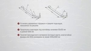 Погрузка крупнотоннажных контейнеров в полувагоны