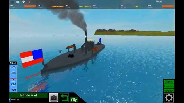USS Monitor (showcase) | Roblox Plane Crazy смотреть онлайн