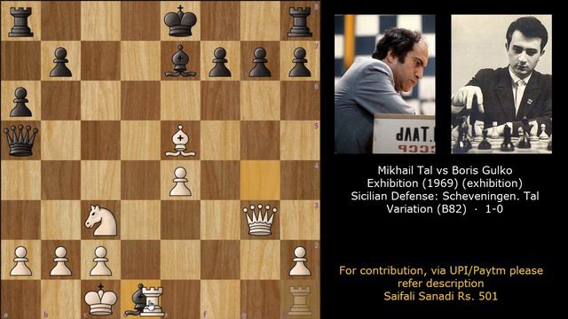 जादूगर का एक और बहेतरीन Queen Sacrifice || Mikhail Tal vs Boris Gulko || Celebrating 1000 Videos смотреть онлайн