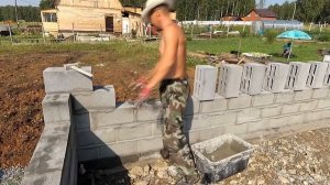 Стройка бани из шлакоблока одними своими руками.