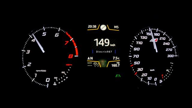 Seat Leon ST Cupra 300 | Accelerations 0-100 km/h | 100-200 km/h & 100-Top Speed - Diecris987 смотреть онлайн