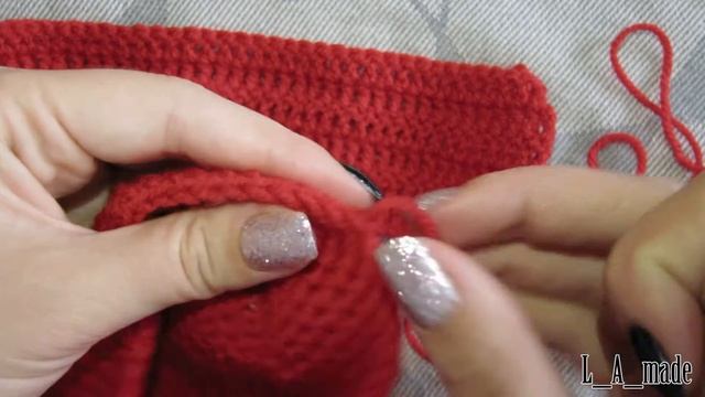 DIY: Вязаные пинетки крючком. Новогодние пинетки, урок второй. смотреть онлайн