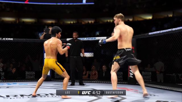 Bruce Lee vs. Alexander Gustafsson | professional MMA (EA sports UFC 4) смотреть онлайн