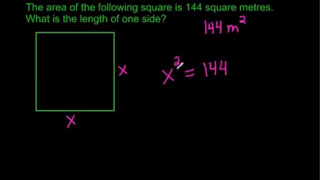 Finding the Side of a Square given the Area смотреть онлайн