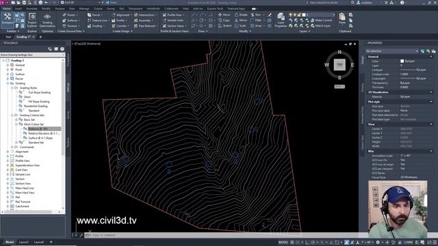 Setting Up Grading Standards in Civil 3D 2023 to 2024 смотреть онлайн
