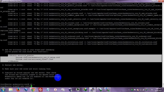 Setup Mod Security WAF Centos Linux смотреть онлайн