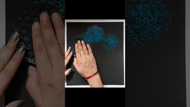 #stayhome and paint #withme 2 Bubble Wrap Acrylic Paintings | Tree and Flowers Painting смотреть онлайн