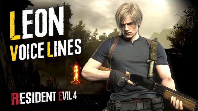 Resident Evil 4 Remake: Leon Kennedy Voice Lines + Efforts смотреть онлайн