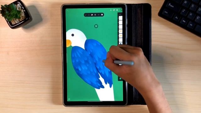 DRAWING | LOVE BIRD ILLUSTRATION | INFINITE PAINTER | SAMSUNG TAB S6 LITE смотреть онлайн