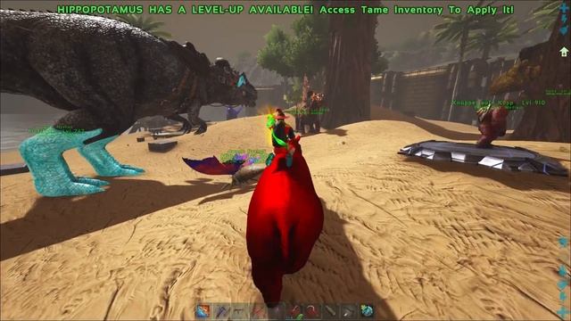 Hippopotamus zähmen! Nilpferd & Yutyrannus! ►Modded ARK Pugnacia #33 смотреть онлайн