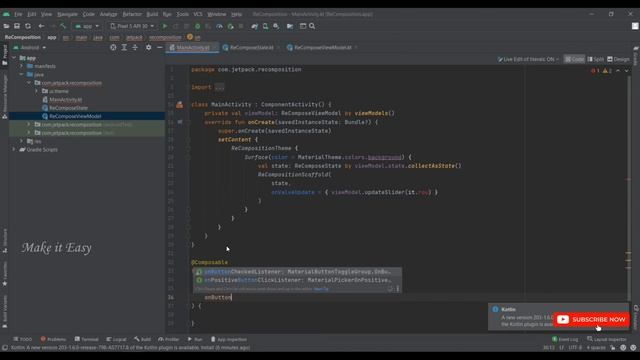 How to UnderStanding ReComposition in Jetpack Compose | Android | Kotlin | Make it Easy смотреть онлайн