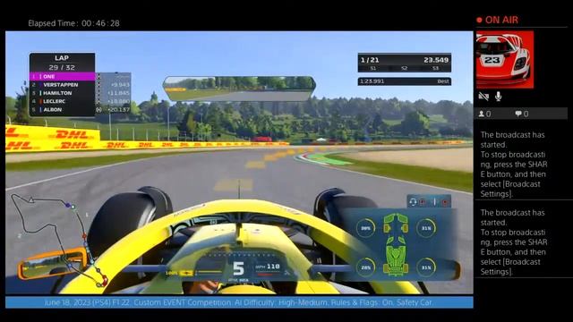 June 18, 2023, (PS4) F1 22: Custom EVENT. From The IMOLA GRAND PRIX Circuit!!! смотреть онлайн
