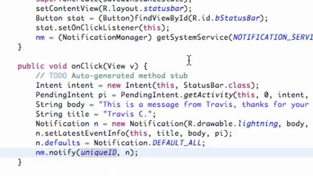 Android Application Development Tutorial 191 Notification Manager Methods смотреть онлайн