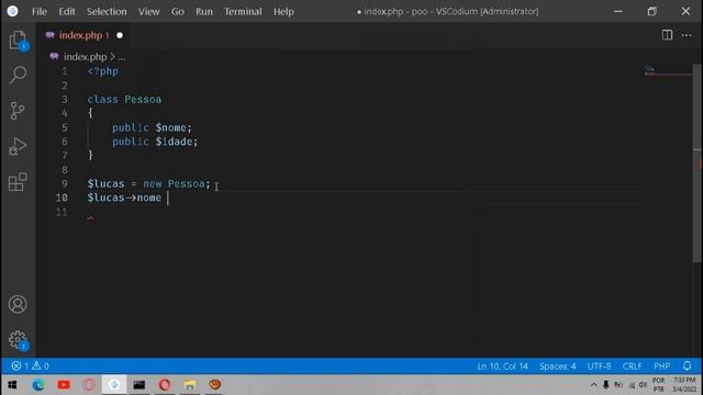 PHP OO - Criando e Instanciando Classes смотреть онлайн